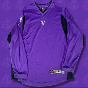 Nike 2000s Toronto Raptors dri fit warmup shirt